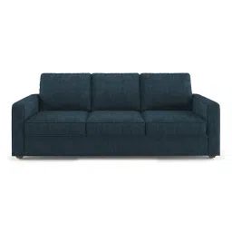 urban ladder create Apollo 3 Seater Fabric Sofa in Indigo Blue Colour image 2