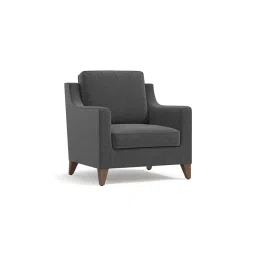 urban ladder create Abbey 1 Seater Fabric Sofa in Steel Colour image 2
