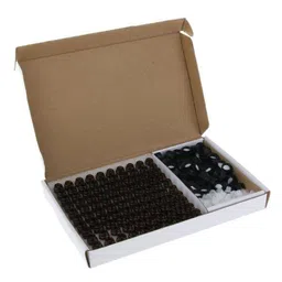 SAZ DEKOR® 4x100 PCS Amber Glass Essential Oil Bottle with Orifice Reducer black Caps 2ml image 1