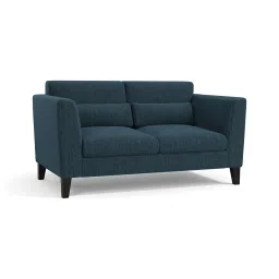 urban ladder create Lewis 2 Seater Fabric Sofa in Indigo Blue Colour image 2