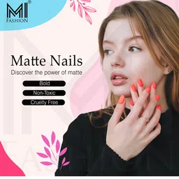 MI FASHION Set Of 4 Velvet Matte Long Lasting Nail Polish - 9.9ml Each image 4