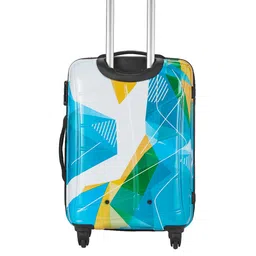 Safari Luma Printed Poly Carbonate Medium Hard Trolley Bag - 65 cm image 2