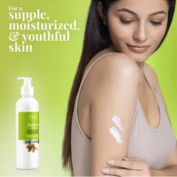 VLCC Almond Honey Deep Nourishing & Brightening Body Lotion - Buy One Get One-350 ml Each image 3