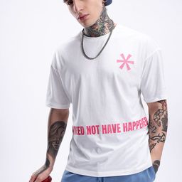 Kook N Keech Typography Printed Drop-Shoulder Sleeves Pure Cotton Oversized T-shirt-picture-24