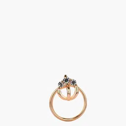 VALANOVA 925 Sterling Silver Diamond Studded Nosepin 0.20g-picture-21