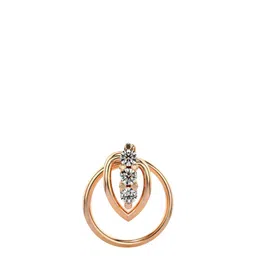 VALANOVA 925 Sterling Silver Diamond Studded Nosepin 0.24g-picture-30