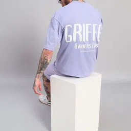 GRIFFEL Men Printed Drop-Shoulder Sleeves Ultralite T-shirt-picture-18