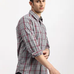 Arrow Sport Men Slim Fit Plaid Checked Cotton Casual Shirt-picture-35