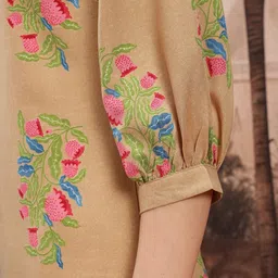 Sangria Floral Printed Regular Kurti & Patiala image 5