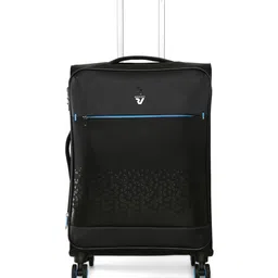 RONCATO CROSSLITE Black Color Nylon Material Soft 26" Medium Size Trolley image 1