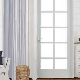 Saral Home Balanced Cotton Set of 1 Grey Long Door Curtains-picture-15