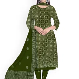 farooq dyeing Farooq Floral Printed Batik Pure Cotton Unstitched Dress Material-picture-33