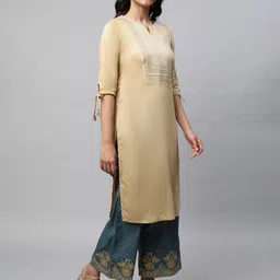 AURELIA Women Floral Printed Chambray Palazzos-image-22