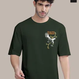 BULLMER Men Pack Of 2 Round Neck Printed Oversized T-shirts-picture-34
