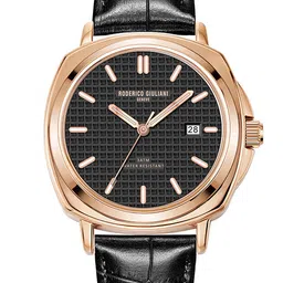 RODERICO GIULIANI Unisex Black Dial & Black Leather Textured Straps Analogue Watch RG-MLEA75000003-picture-33