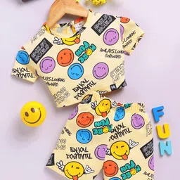 YK X Minute Mirth Infant Girls Printed Pure Cotton Top With Shorts-picture-42