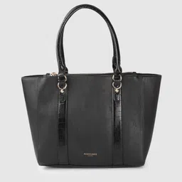 Accessorize London Women Faux Leather Black Kirby Shoulder Work Bag-picture-19