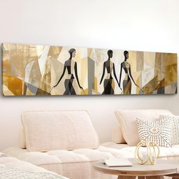 Art Street Beige & Black 1 Piece Canvas Other Wall Paintings-picture-35