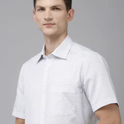 Louis Philippe Pure Cotton Classic Fit Checked Casual Shirt-picture-23