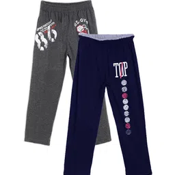 SWEET ANGEL Boys Pack of 2 Printed Straight-Fit Track Pants-picture-26
