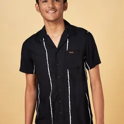 Coolsters by Pantaloons Boys Vertical Striped Spread Collar Cotton Casual Shirt-image-48