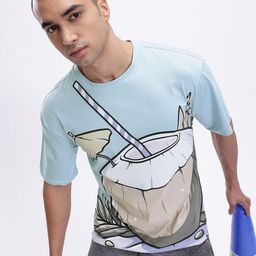 Kook N Keech Printed Drop-Shoulder Sleeves Oversized Cotton T-shirt-picture-2