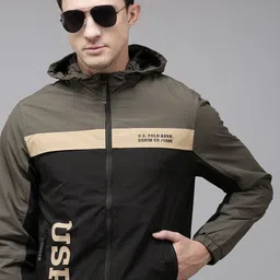 U.S. Polo Assn. Denim Co.  Colourblocked Hooded Tailored Jacket-picture-38