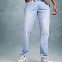 The Roadster Life Co. Men Slim Fit Mid-Rise Light Fade Jeans-picture-24