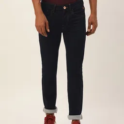Flying Machine Men Navy Blue Skinny Jackson Fit Mid-Rise Jeans-picture-41