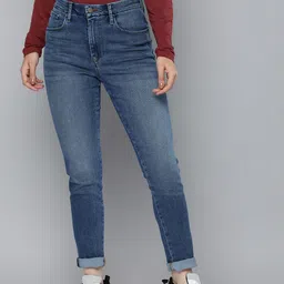 Levis Women 721 Skinny Fit High-Rise Heavy Fade Stretchable Jeans-image-69