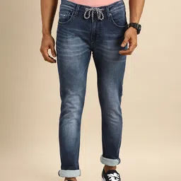 Being Human Men Blue Mid-Rise Light Faded Clean Look Stretchable Jeans-picture-42