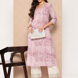 Varanga Women Striped Embellished Gotta Patti Kurta-picture-16
