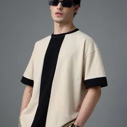 The Souled Store Men Ben 10 Colourblocked Round Neck Cotton Oversized T-shirt-image-97