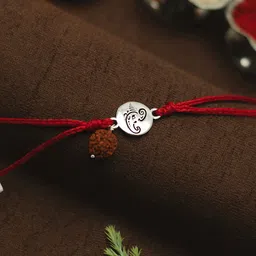 Meenakari Heritage Jewellery 92.5 Sterling Silver Rakhi With Roli Chawal & Greeting Card-picture-54