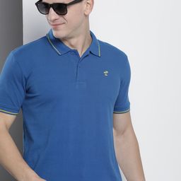 The Indian Garage Co Men Solid Polo Collar T-shirt-picture-44