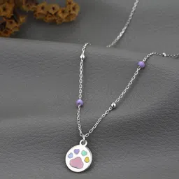 DressBerry 925 Sterling Silver Rhodium-Plated Pendants With Chains-image-60