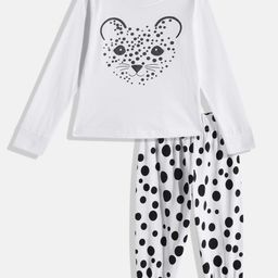 Here&Now X Game Begins Girls Printed Pure Cotton Top with Joggers-picture-35
