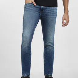 Jack & Jones Men Skinny Fit Low-Rise Light Fade Cotton Jeans-picture-18