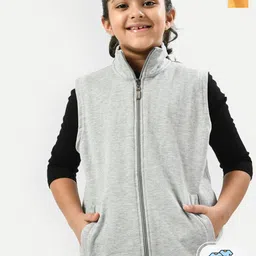 IndiWeaves Girls Pack Of 2 Fleece Lightweight Bomber Jacket-image-57
