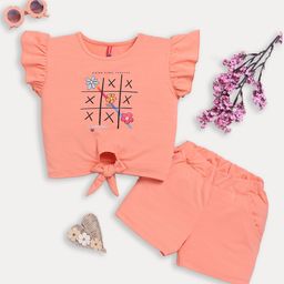 Here&Now X Game Begins Girls Printed Top with Shorts-picture-20