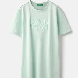 United Colors of Benetton Girls Typography Embroidered Pure Cotton T-shirt-picture-12