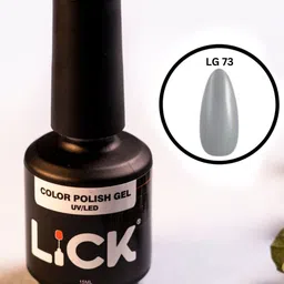LICK UV/LED Long Lasting Gel Nail Polish - 15 ml - Grey - LG 73-picture-23