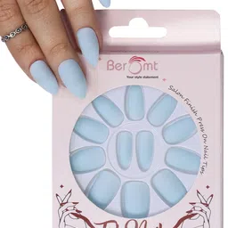 BEROMT 12 Pcs Long-Lasting Premium Matte Salon Finish Press On Nails - Shade 478-picture-23