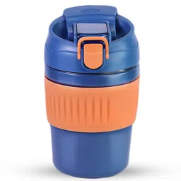 YK Blue Stainless Steel Insulated Durable Water Bottle- 350 ml-picture-4
