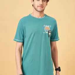 SF JEANS by Pantaloons Round Neck Short Sleeves Cotton Slim Fit T-shirt-image-87