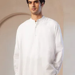 U.S. Polo Assn. Men Premium Band Collar Solid Cotton Oversized Casual Shirt-picture-42