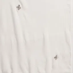 ADA White & Golden Hand Embroidered Gotta Patti Work Handloom Dupatta image 2