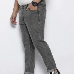 Hardsoda by The Indian Garage Co Men Plus Size Slim Fit Mid-Rise Stretchable Jeans image 3