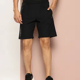 TURNFIT Men Straight Fit Typography Printed Striped Running Shorts image 5