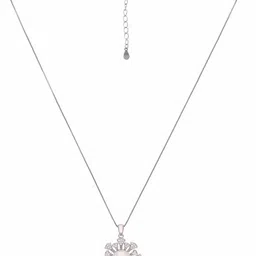 KAI JEWEL Rhodium-Plated 92.5 Sterling Silver Cubic Zirconia-Studded Jewellery Set image 4
